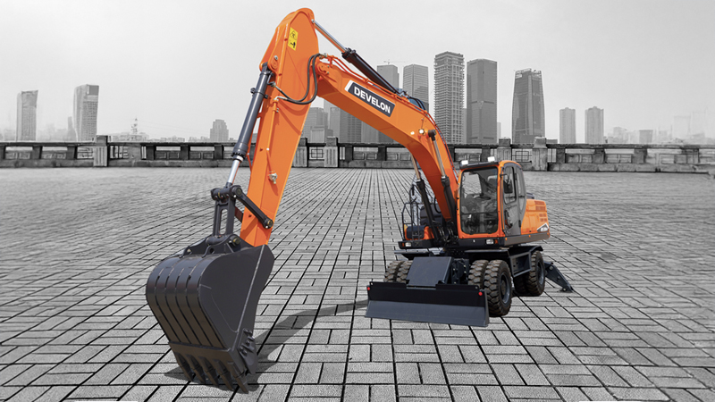Excavadoras sobre Neumáticos DEVELON Excavadora DX210W-7B