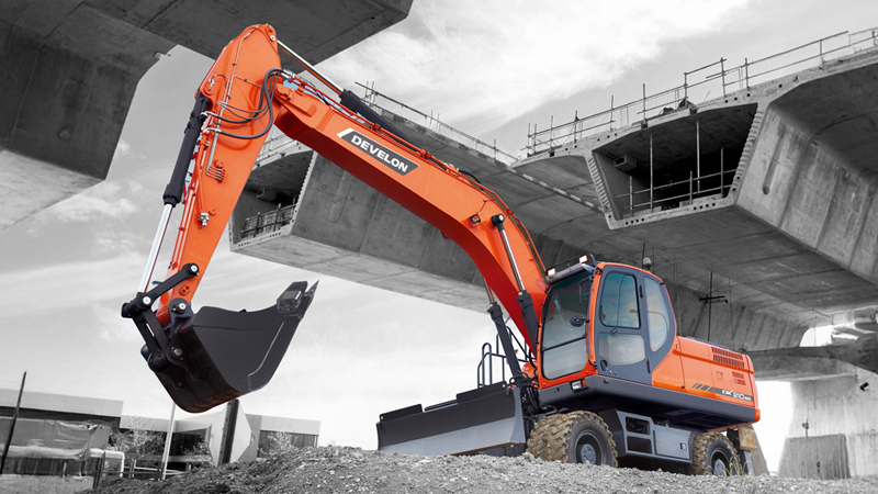 Excavadoras sobre Neumáticos DEVELON Imagen