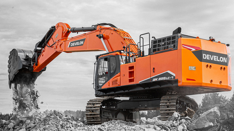 Excavadoras sobre Orugas DEVELON Excavadora DX800LC-7