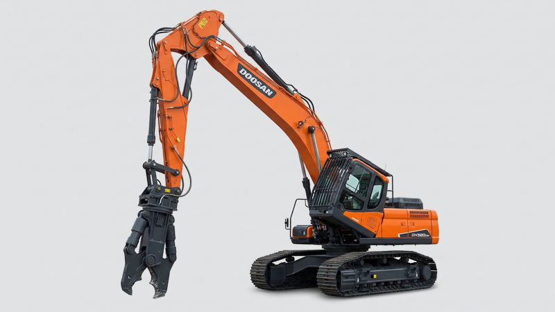 Aplicaciones Especiales DEVELON Demolición alto alcance DX520 DM