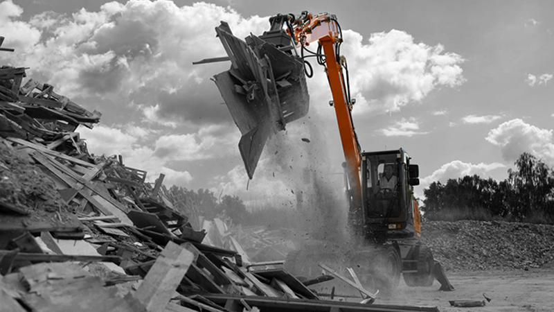 Aplicaciones Especiales DEVELON Manipulador de Materiales DX160WMH-7