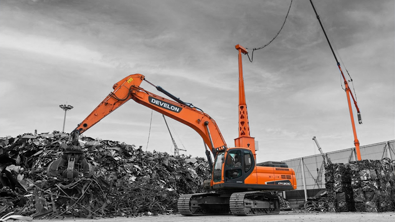 Aplicaciones Especiales DEVELON Excavadora eléctrica DX225-E