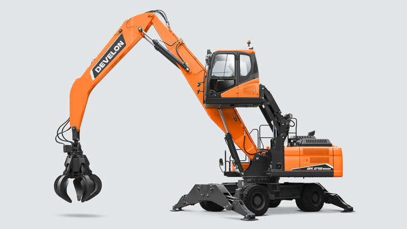 Aplicaciones Especiales DEVELON Manipulador de materiales DX210W MH